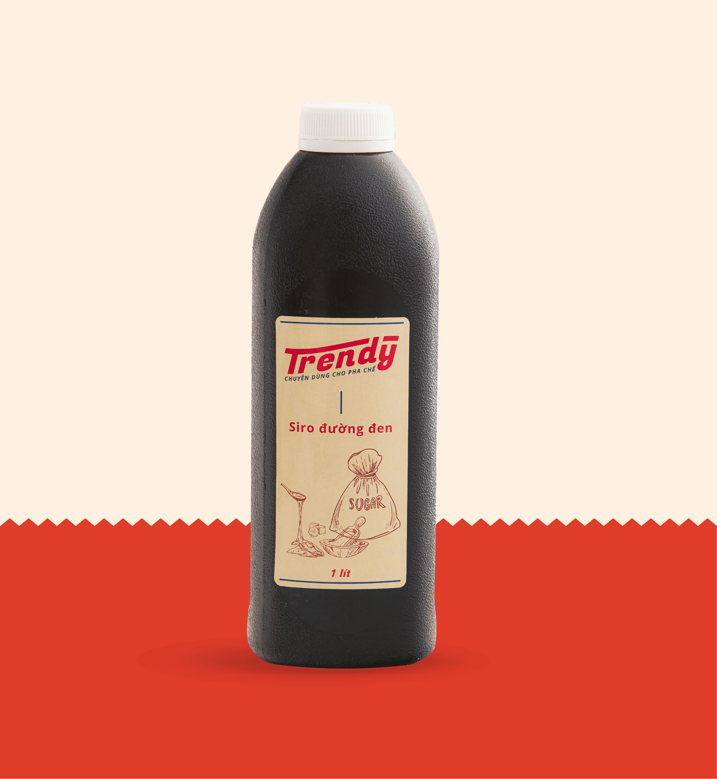 Siro Đường Đen Trendy 1 lít