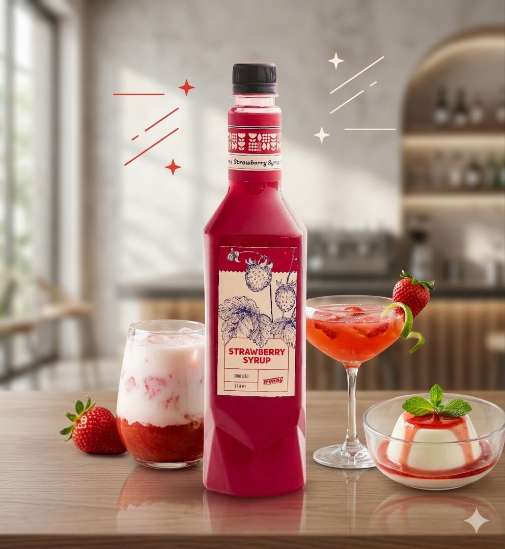 Siro Dâu Trendy 830ml - Ảnh 2