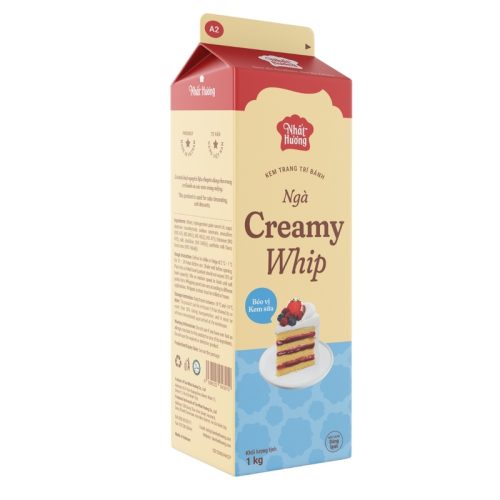 Kem Trang Trí Bánh Creamy Whip Ngà Nhất Hương – A2 (1 kg)