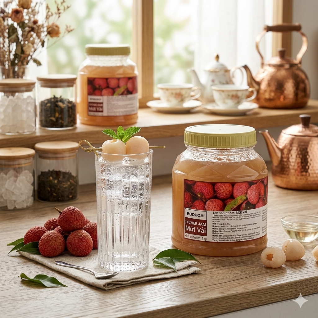 Mứt Vải Hiệu Boduo 1kg