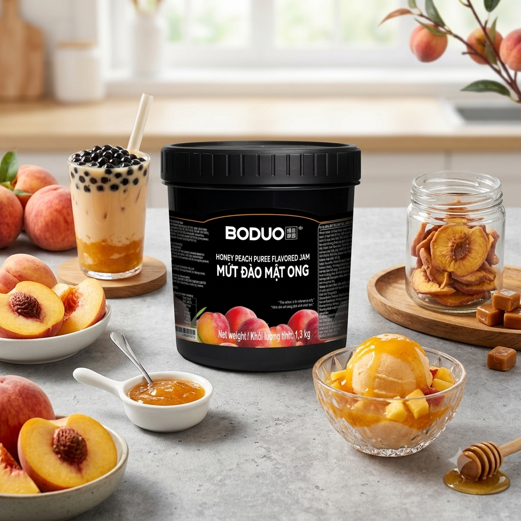 Mứt Mật Ong Đào Boduo (1,3 kg) - Ảnh 2