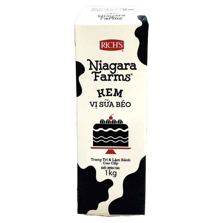 Kem Vị Sữa Béo Trang Trí & Làm Bánh Cao Cấp Rich's Niagara Farms (1kg)